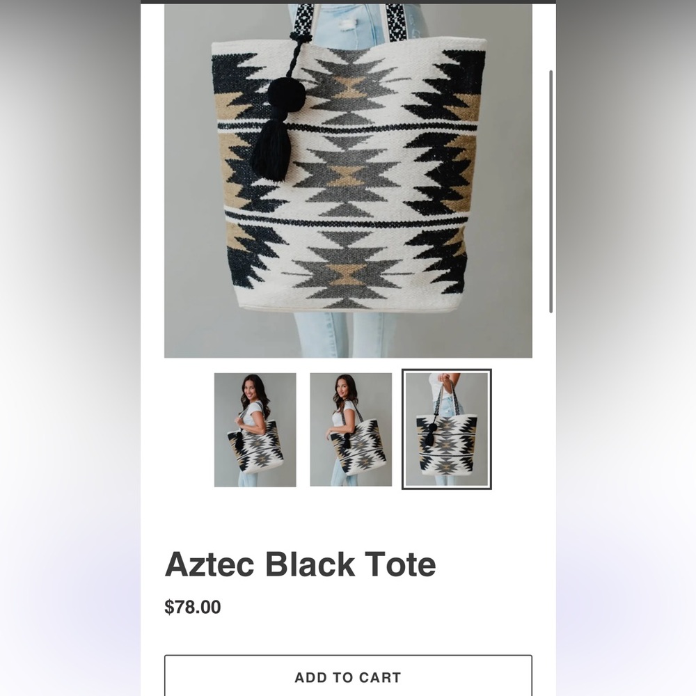 NWT Aztec Tote - Picture 3 of 3